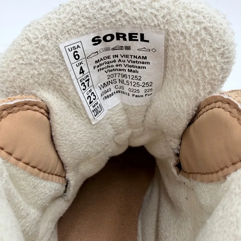Sorel Explorer II Joan Waterproof Suede Faux Fur Boots Brown Womens 6 NL5125-252